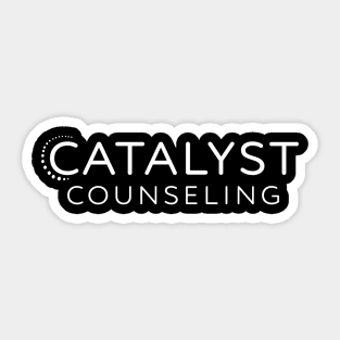 Catalyst White Front and Back Sticker